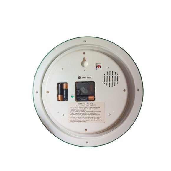 John Deere Tractor Wall Clock Makes Tractor Sounds On The Hour Works - Picture 2 of 2